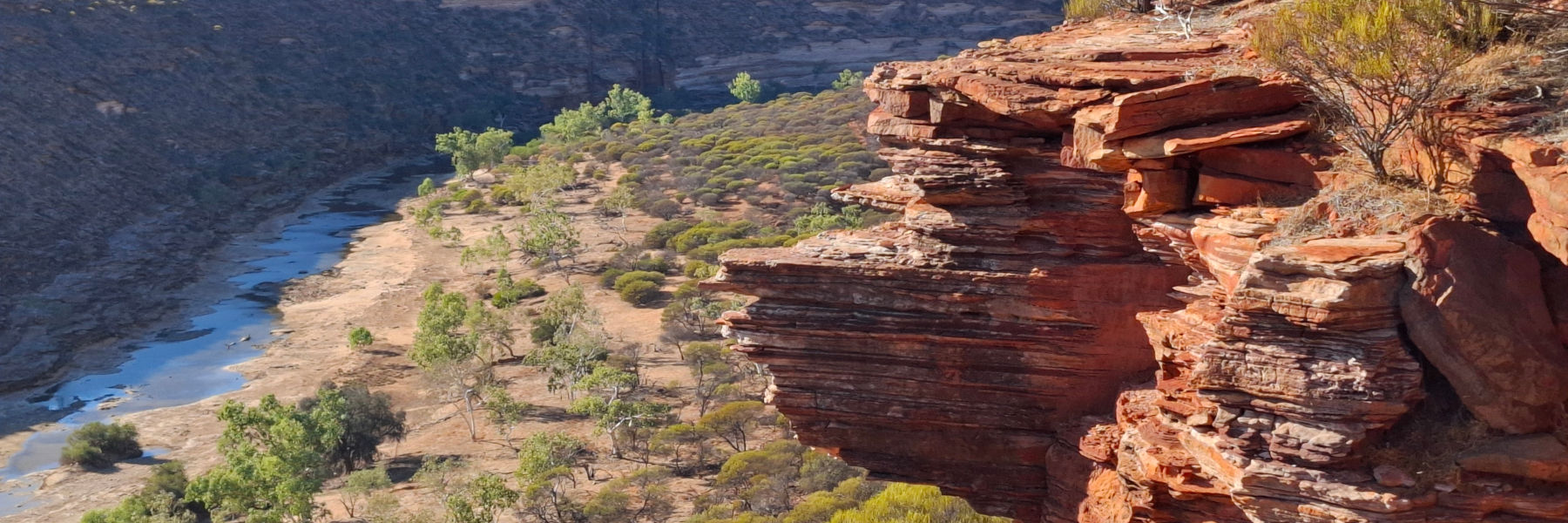 Australie rotsen uitzicht droogte