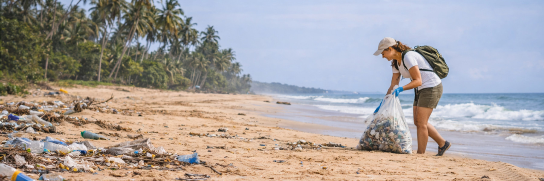 tropisch land opruimen vrijwilligerswerk natuur beschermen stranden in het buitenland