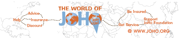 footer world of joho blauwe wereldbol met landenkaart