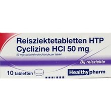 Reisziekte Tabletten Cyclizine